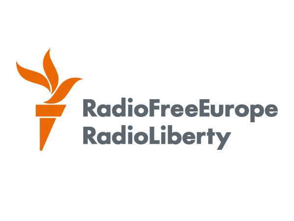 Radio Free Europe logo. Click leads to news item with a piece from RFE.