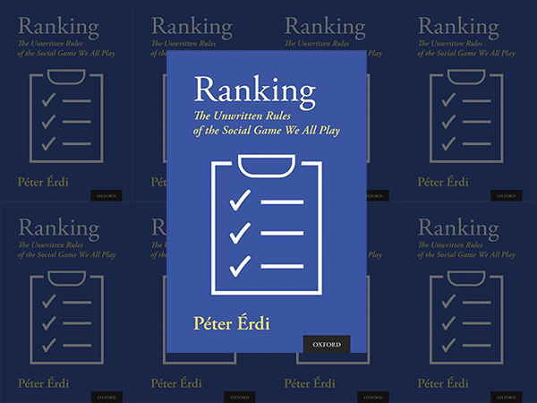 The book cover of "Ranking: The Unwritten Rules of the Social Game We All Play" by Peter Erdi.