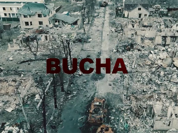Image of ruins that says "Bucha." Image links to event page.