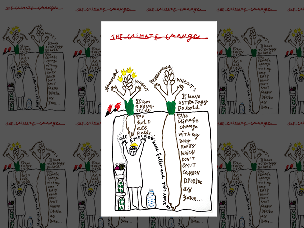 Child's drawing about climate change. Image links to event page.