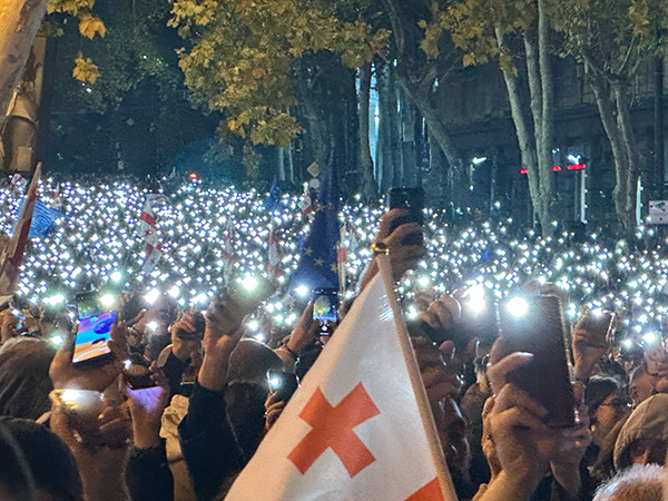 Image of protests in Georgia. Image links to event page.