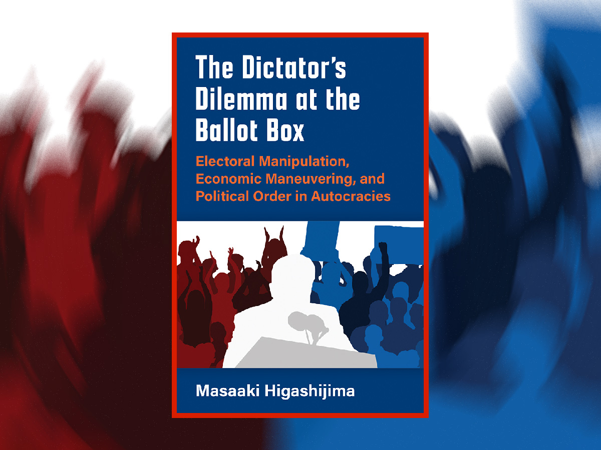 2025-10-23 Higashijima 1200×900 The Dictator's Dilemma at the Ballot Box cover. Image links to event page.