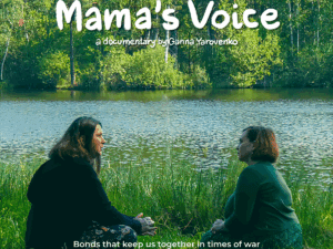 Mama's Voice film poster. Image links to event page.