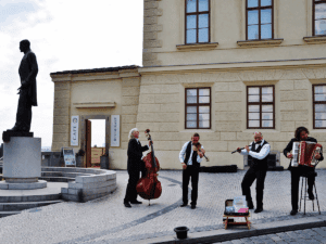 Chamber musicians in Prague. Image links to event page.