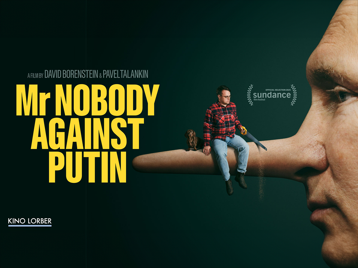 Mr. Nobody Against Putin holding slide. Image links to event page.