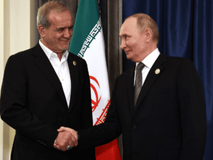 Image of the President of Iran and the President of Russia. Image links to event page.