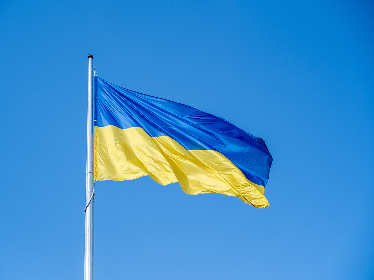 Ukrainian flag. Image links to event page.