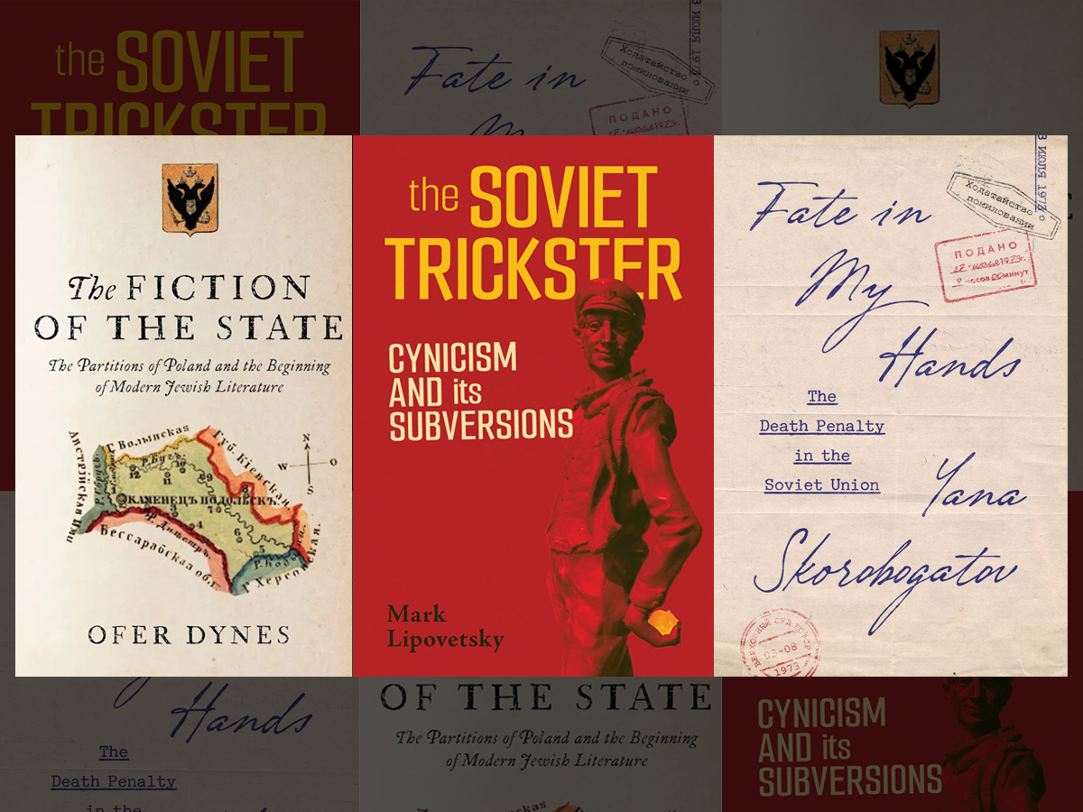Book covers. Image links to event page.