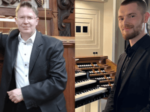 Two organists. Image links to event page.