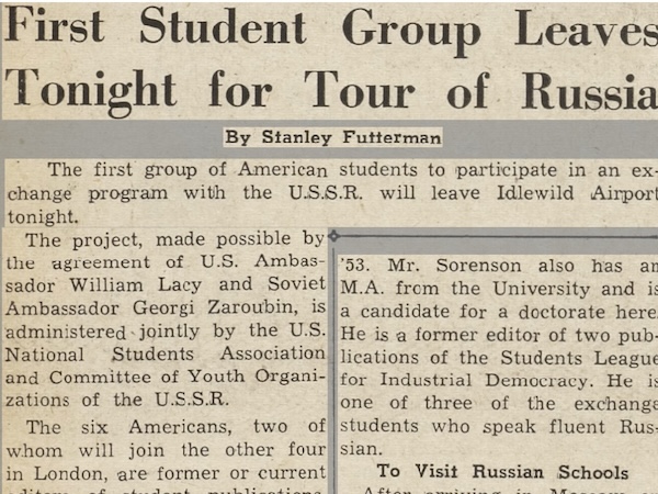 The Lacy-Zarubin Agreement and The Russian Institute